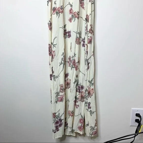 Flynn Skye Floral Bardot Maxi Dress Cream Size Small - Picture 11 of 15